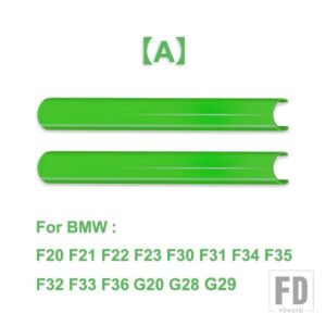 BMW 2個 フロントグリルトリムストリップカバーフレームステッカー F10 F11 E60 F30 F31 F32 F33 F20 F22 F06 F12 F01 F02 F25 F26 G20 G28 - A Green