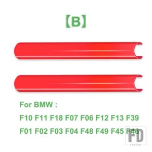 BMW 2個 フロントグリルトリムストリップカバーフレームステッカー F10 F11 E60 F30 F31 F32 F33 F20 F22 F06 F12 F01 F02 F25 F26 G20 G28 - B Red