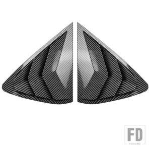 BMW X6 F16 2015-2019 リアウィンドウシャッターカバートリムウィンドウルーバーサイドベントトリムカーボン ABS オートアクセサリー - Carbon Fiber