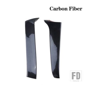 VW ゴルフ 7 バリアントワーゲンリアウィンドウサイドスポイラー ABS スポイラーカナードスプリッター 2014-2017 - Carbon Fiber