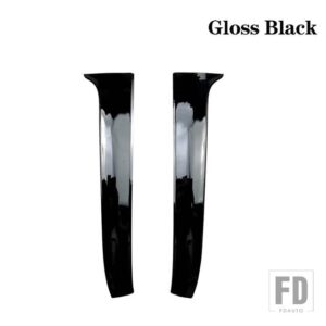 VW ゴルフ 7 バリアントワーゲンリアウィンドウサイドスポイラー ABS スポイラーカナードスプリッター 2014-2017 - Gloss black