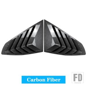BMW 4シリーズグランクーペ G26 2020 + リアウィンドウシャッターカバートリムウィンドウルーバーサイドベントトリムカーボンアクセサリー - Carbon Fiber