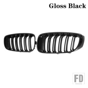 BMW 3シリーズ GT F34 320I 328I 335I XDRIVE フロントグリルバンパーグリルレーシンググリルカーボンブラックグリル 2013-2020 - Gloss black