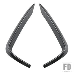 BMW 2シリーズ F22 F23 M スポーツカーフロントバンパーエアベント吸気カナードアッパートリムスプリッタースポイラーフォグランプスポイラー - Carbon Fiber