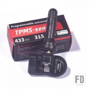 TPMS センサー MX タイヤセンサー 2 IN 1 金属ゴムステム プログラム可能なねじ込み式タイヤエア圧センサー TS408 TS600 TS508 - 1PCS Rubber