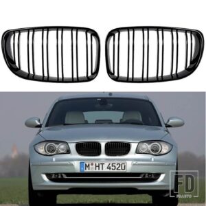 BMW 黒フロントグリルキドニー 1シリーズ E81 E87 E82 E88 128I 135I 120I 116I 116D 120D - A