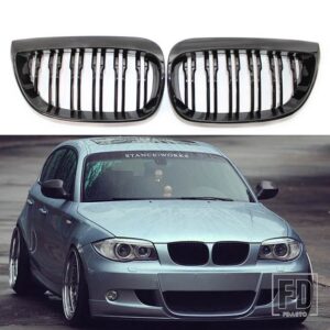 BMW 黒フロントグリルキドニー 1シリーズ E81 E87 E82 E88 128I 135I 120I 116I 116D 120D - B