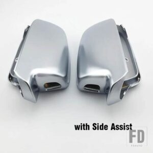 アウディ ミラーカバー A4 B8.5 A3 A5 S5 RS5 マットクロームバックミラーカバーキャップスタイリング - with Side Assist
