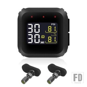 ワイヤレスタイヤエア圧システム M3X モト防水アウター内蔵 LCD ディスプレイオートバイ リアルタイム TPMS - Internal