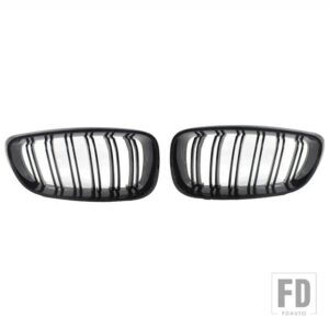 BMW グロスブラックフロントバンパーキドニーグリルグリル 3シリーズ GT F34 2013-2020 320I 328I 335I XDRIVE ダブルライン M スタイル - Glossy Black
