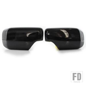 BMW カーボン明黒サイドバックミラーカバーキャップ 3 5 E39 E46 525I 528I 530I 540I 323I 330I 328I - Black