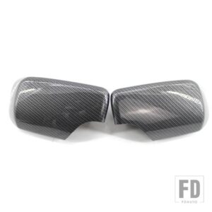 BMW カーボン明黒サイドバックミラーカバーキャップ 3 5 E39 E46 525I 528I 530I 540I 323I 330I 328I - Carbon Fiber