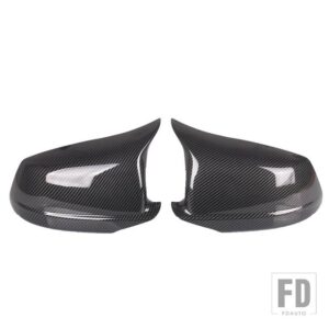 BMW 5シリーズ F10 F11 2010-2013 バックミラーカバーサイドウイングフレームカバーカーボンスタイルトリムシェル - Carbon Fiber