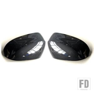 BMW サイドドアバックミラーサイドミラーカバーキャップ F15 X5 F16 X6 F25 X3 F26 X4 2014-18 部品スタイリング - Carbon Fiber