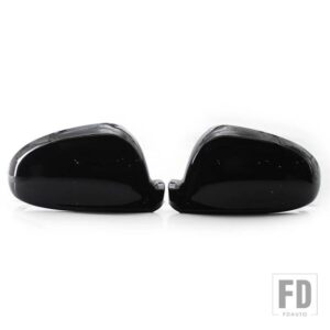 ゴルフ MK5 GTI ジェッタ 5 カーボンパサート B6 B5.5 サイドウイングミラーカバーキャップシャランゴルフプラス EOS - Gloss black