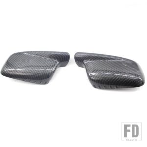BMW カーボン明黒サイドバックミラーカバー 3 7シリーズ E46 E65 E66 E67 745I 750I 760LI 730LI - Carbon Fiber