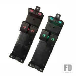 VW パワーウィンドウスイッチシュコダファビア 6Y2 6Y5 6Y3 1999-2008 オクタヴィア 2 ドアゴルフ 1J3959857A - Red
