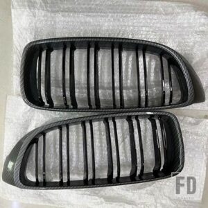 BMW ブラックフロントキドニーグリルスラット M4 スタイルグリル F32 F33 F36 F80 F82 2013-2018 カブリオレクーペ 425I 430I 440I 435I - II carbon fibre