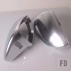 アウディ LHD バックミラーカバーキャップ新 A6 C8 A7 A8 D5 2018 2019 マット自動サイドミラーカバー交換 - With holes