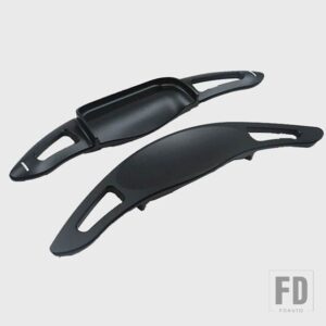 トヨタ アクセサリーシフトシフターパドルステアリングホイール DSG パドル カムリ 2018 2019 2020 スタイリングステッカーアルミ - Black