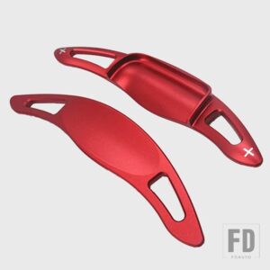 トヨタ アクセサリーシフトシフターパドルステアリングホイール DSG パドル カムリ 2018 2019 2020 スタイリングステッカーアルミ - Red