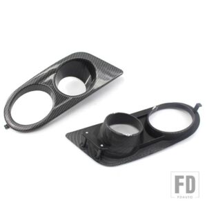 BMW フロントバンパーグリルフォグライトカバーグリルトリム E46 M3 2001-2006 カーボンハニカムメッシュ - Carbon Fiber