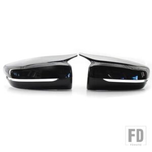 BMW LHD カーボン外装サイドバックミラーカバートリム 3/5/6/7/8 シリーズ G11 G12 G14 G15 G16 G20 G21 G30 G31 2019 2020 - Black
