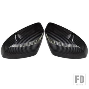 アウディ バックミラーカバーサイドミラーキャップカバーカーボン ABS A3 8V S3 RS3 2014-2020 - Carbon Fiber