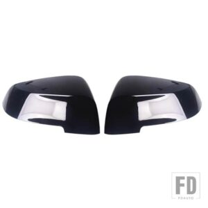 BMW 5 6 7シリーズ F10 F11 GT 5GT F07 F06 F12 F13 LCL F01 F02 カーボンサイドバックミラーカバーキャップ - Black