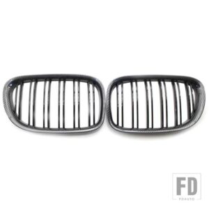BMW フロントキドニーグリルグリル F01 F02 7シリーズ 2009-15 - Carbon Fiber