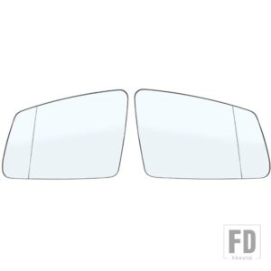 自動加熱死角ハザードウイングリアミラーガラスメルセデス ベンツ W212 W204 W221 C180 C250 C300 C350 E200 E250 E300 E350 - A Pair-White