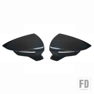 グロスブラックミラーキャップセアト レオン 5F MK3 ST キュプラ 2013-2020 イビサ MK5 アロナ 2017-2018 サイドカバーアクセサリー - Gloss black