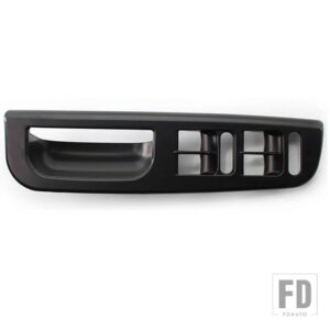 VW RHD 黒ウィンドウスイッチコントロールパネルトリムパサート B5 ゴルフ MK4 ジェッタボラ 3B2867172 交換 - Black
