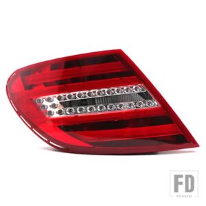 LED テールライトメルセデス ベンツ W204 2007-2014 Cクラス C180 C200 C230 C250 C280 C300 C350 リバースライトブレーキライトアセンブリ - red-left