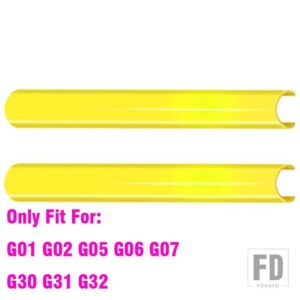 BMW M スポーツスタイルフロントグリルトリムストリップカバーフレームステッカー F30 F10 F20 F11 F31 F07 F32 F33 F34 F36 G30 F48 G20 G01 - B Yellow