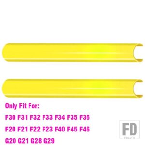 BMW M スポーツスタイルフロントグリルトリムストリップカバーフレームステッカー F30 F10 F20 F11 F31 F07 F32 F33 F34 F36 G30 F48 G20 G01 - A Yellow
