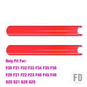 BMW M スポーツスタイルフロントグリルトリムストリップカバーフレームステッカー F30 F10 F20 F11 F31 F07 F32 F33 F34 F36 G30 F48 G20 G01 - A Red