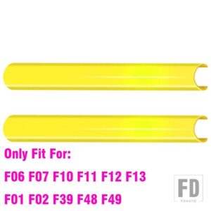 BMW M スポーツスタイルフロントグリルトリムストリップカバーフレームステッカー F30 F10 F20 F11 F31 F07 F32 F33 F34 F36 G30 F48 G20 G01 - C Yellow
