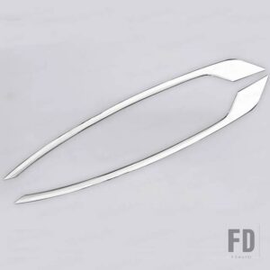 ボルボ 2個 ABS クロームフロントリアフォグライトランプまぶたカバー装飾トリムフレーム XC60 車外装アクセサリー - Rear