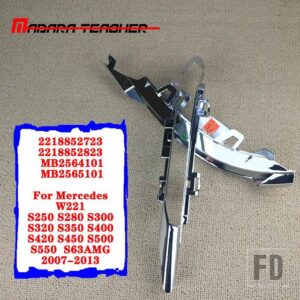 ペアデイタイムランニングランプフロントトリムモールディングメルセデス Sクラス S600 S550 S350 2007-2013 2218852723 2218852823 - right