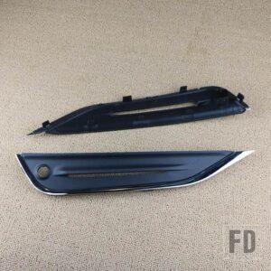 ボルボ フォグライトトリム - ブラック クロームモールディング付き 31323852 31323853 S60 S60L V60 クロスカントリー 2014-18用 - Pair