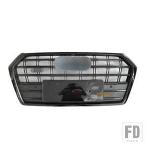 アウディ Q5 SQ5 2018 2019 2020 フロントバンパーレーシンググリルスポーツエンジンメッシュガードグリッドクワトロスタイル - sq5 style black