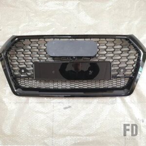 アウディ Q5 SQ5 2018 2019 2020 フロントバンパーレーシンググリルスポーツエンジンメッシュガードグリッドクワトロスタイル - rsq5 style black