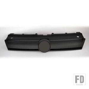 VW ポロ BLUEMOTION スタイルマットブラックフロントフードセンターグリルグリルポロスタンダード 2014 GTI 2015 2016 - Matte Black