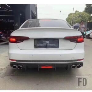 アウディ S4 S ライン B9 カーボンリアバンパーリップディフューザー B9 S4 S ライン 2017 2019 - S4