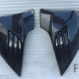 フォード フィエスタ MK7 ABS 偽カーボンリアバンパーディフューザースプリッターエプロン 2008 2012 - Splitter