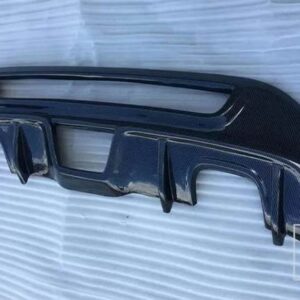 フォード フィエスタ MK7 ABS 偽カーボンリアバンパーディフューザースプリッターエプロン 2008 2012 - diffuser