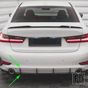 BMW ABS ブラックリアトランクディフューザー G20 G28 318I 320I 325I 330I M340I 325I 320I M TECH SPORT 2019-21 - standard