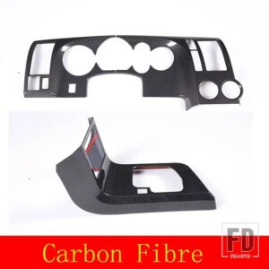 トヨタ 2007-2013 タンドラ ABS カーボンダッシュボード大型パネル装飾カバーステッカー内装部品 - Carbon Fiber 2PCS