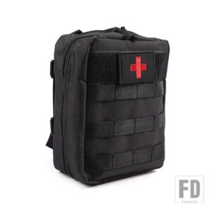 2003-09 ハマー H2 合金黒トランク両側多機能収納ラックキャリア内装部品 - first aid kit